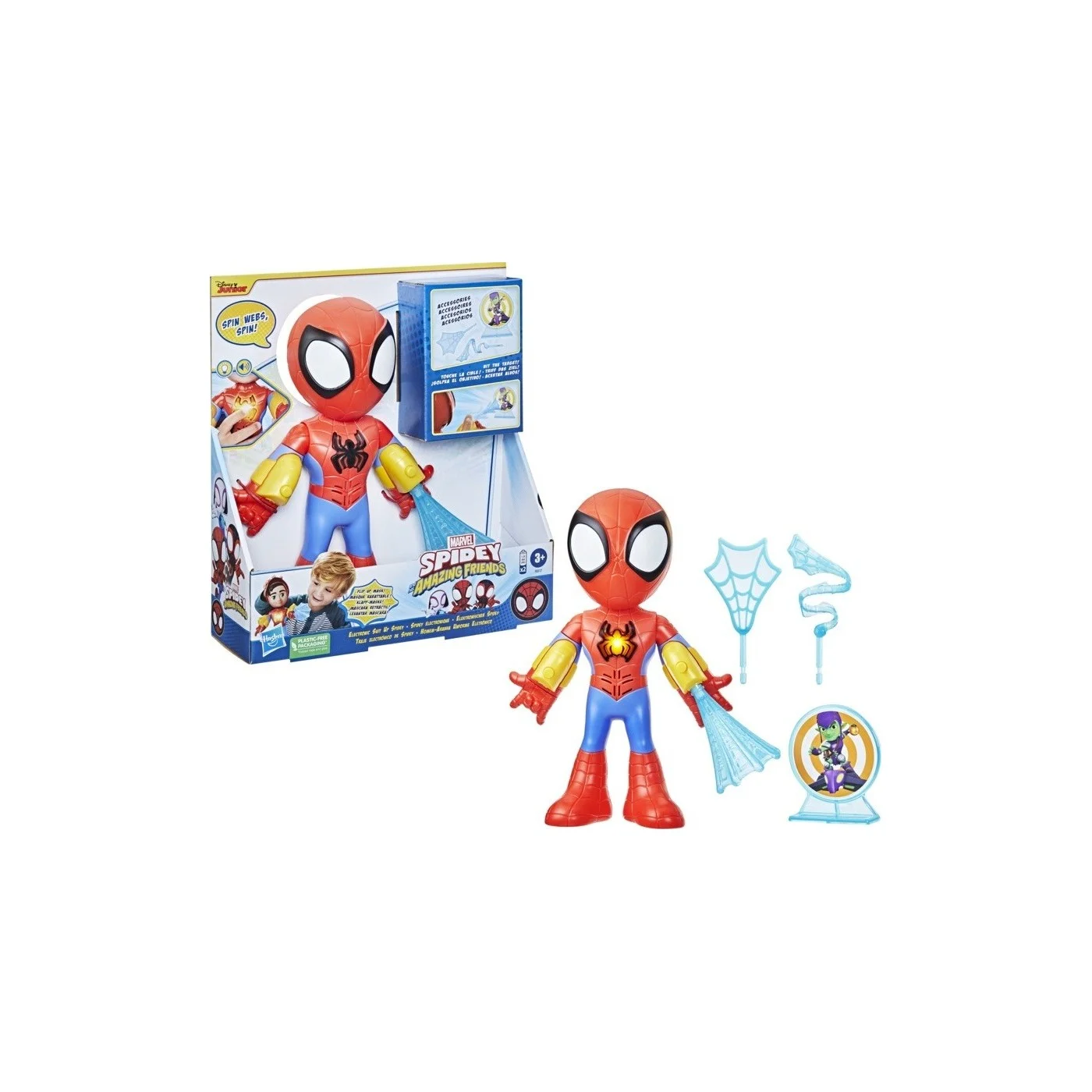 Hasbro - Marvel  Spidey And His Amazing Friends , Electronic Suit Up Figure F8317