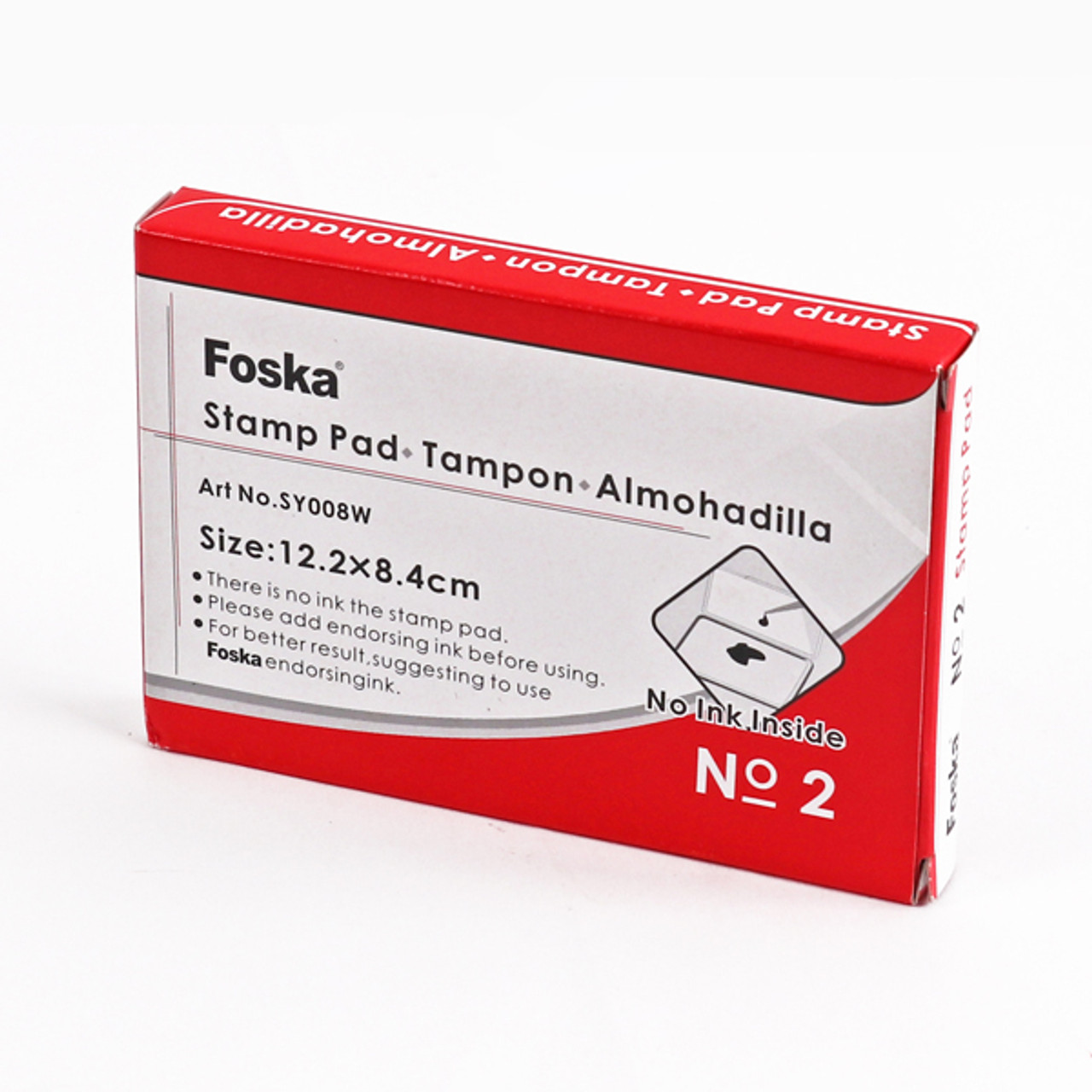 Foska - Ταμπόν Σφραγίδας Χωρίς Μελάνι No2 (12,2X8,4cm) SY008W