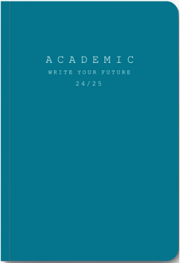 Adbook - Ακαδημαϊκό Ημερολόγιο, Ημερήσιο 2024-2025 Craft 14x21cm Teal HM-2414
