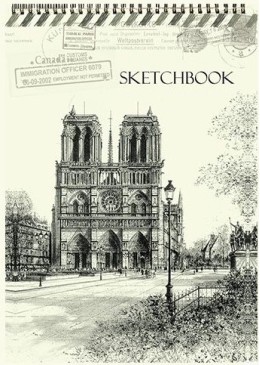 Maxleaf - Μπλοκ Σπιράλ Sketch Book 21x29.7 120 Σελίδες, Παναγία Των Παρισίων 15557